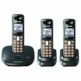 Panasonic Dect 6.0 Titanium Black Cordless Phone with Answering Machine (KX-TG6413T)