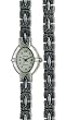 Avalon Women's Antique Silver Plated Watch with Free Matching Bracelet # 7352