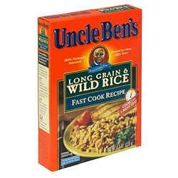 Uncle Ben's Long Grain and Wild Rice, Fast Cook Recipe, 6.2-Ounce Boxes (Pack of 12)