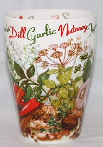 Paul Cardew Herbs and Spices Tall Coffee Tea Cup Mug 15 Oz Gardening Cooking