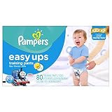 Pampers Easy ups boy trainers Super pack size 4 s2t/3t 80 count (037000827504)