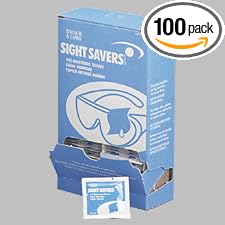 Bausch & Lomb Pre-Moistened Lens Cleaning Tissues, Box Of 100 - Packaging May Vary