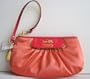 Authentic Coach Amanda Satin Capacity Large Wristlet 42032 Coral Pink