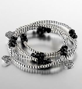 Assorted Bead & Charm Stretch Bracelet