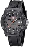 Luminox Men's 8802 Black Polyurethane Quartz Watch with Grey Dial