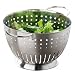 from Premier Housewares Premier Housewares Large Brushed Stainless Steel Colander, Line/Dot Design Model 0409404