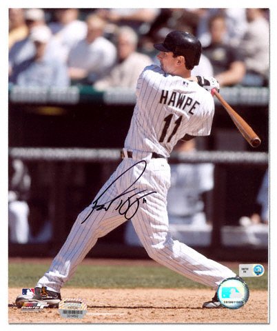 Buy Brad Hawpe Colorado Rockies - Batting - Autographed 8x10 Photograph by Mounted Memories