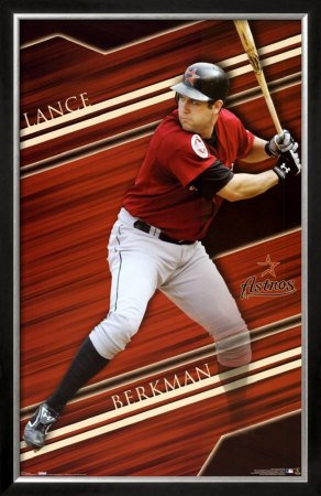 Houston Astros- Lance Berkman Framed Poster Print, 25x38