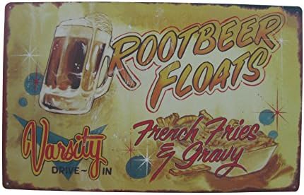 Diner Food Advertising Tin Signs (Rootbeer Floats)