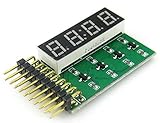 8 SEG LED Display Board Digital Clock Tube Display Module 4-Digit 8-Segment LED Display Board, inclu