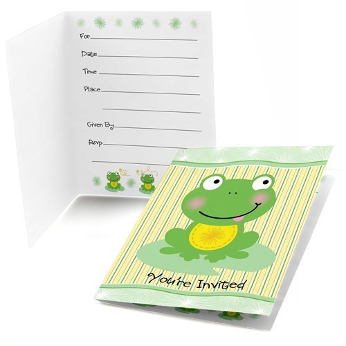 Froggy Frog Fill-in Party Invitations (8 count)