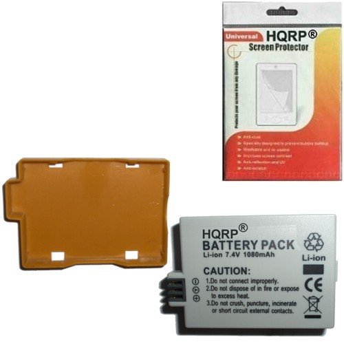 HQRP Battery for Canon EOS Rebel Xsi, EOS 450D, EOS KISS X2 Digital SLR Camera plus LCD Screen Protector