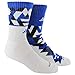 adidas Youth Boys Energy Camo 2-Pack Crew Socks, White/Bold Blue/Black, Medium