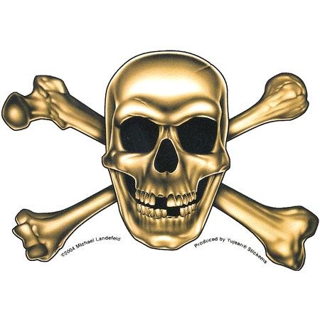 Cool Skull Sticker by Michael Landefeld