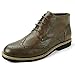 Alpine Swiss Men's Geneva Ankle Boots Brogue Medallion Wing Tips