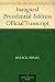 Inaugural Presidential Address Official Transcript