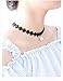 TISDA 9PCS Fashion Women Jewelry Black Tattoo Choker Necklace Elastic Adjustable For Party