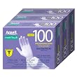 Medi-Touch Powder Free Latex Disposable Gloves, One Size Fits All, 100-Count Boxes (Pack of 3)