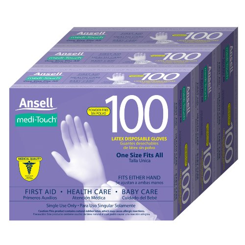  Best Buy MediTouch Powder Free Latex Disposable Gloves, One Size