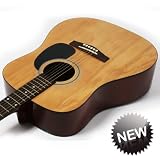 Lindo Natural Tilia-wood Beginner Acoustic Guitar SGS-HSAB-N (includes free soft carry case)