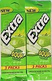 UPC 022000109170 product image for Wrigleys Extra Green Sour Apple Sugar Free Limited Edition Gum (Two 3 Packs) | upcitemdb.com