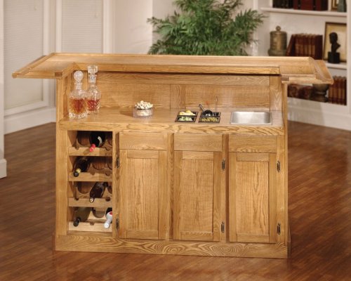 Classic Oak Large Bar Furniture Collections Hillsdale Game Table and Bar Furniture Collection 