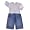 Mish Mish - Newborn Baby Boys Long Sleeved Pant Set, Blue, Grey (Size 3Months)