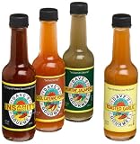 Review Dave's Gourmet  / Dave's Gourmet Top Four Hot Sauce Sampler, (Insanity Sauce, Hurtin' Jalapeno, Roasted Garlic, Cool Cayenne Pepper), 2-Ounce Glass Bottles (Pack of 3)