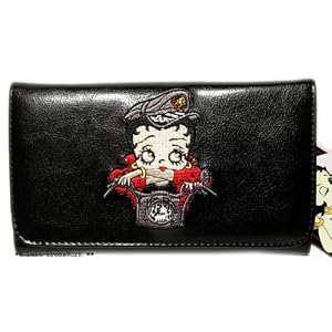 Buy Betty Boop Checkbook Wallet - Biker Betty Wallet by Betty Boop
