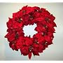 Poinsettia Silk Indoor Outdoor Christmas Wreath Holiday Decoration
