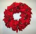 Poinsettia Silk Indoor Outdoor Christmas Wreath Holiday Decoration