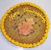 Gourmet Food : Scott's Cakes 1 lb. Chocolate Chip Cookie Cake with Fall Leaf Cookie Golden Yellow Trim