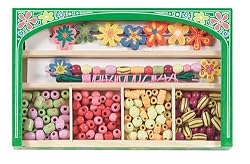 Melissa & Doug Flower Power Wooden Bead Set