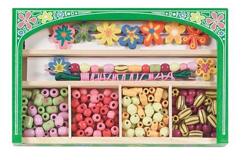 Childrens Toyshop  Toys : Melissa & Doug Flower Power Wooden Bead Set