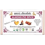 Gnosis Almond Fig Spice Raw Chocolate Bar - 2oz