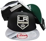 Los Angeles Kings 3 Interchangeable Plastic Straps Two Tone Snapback Hat / Cap
