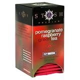 Stash Premium Tea, Pomegranate Raspberry Green, Tea Bags, 18-Count Boxes (Pack of 6)