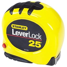 Stanley 30-825 25-Foot-by-1-Inch LeverLock Tape Rule