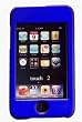 Apple iPod Touch 2nd Generation BLUE Snap-on Hard Rubberized Crystal Case GB 16 GB 16GB