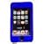 Apple iPod Touch 2nd Generation BLUE Snap-on Hard Rubberized Crystal Case GB 16 GB 16GB