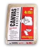 Trimaco 4-by-15-Foot Canvas Drop Cloth #58908