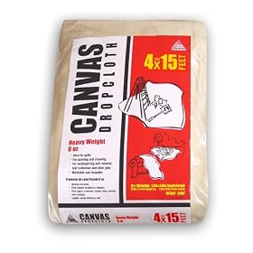 Trimaco 4-by-15-Foot Canvas Drop Cloth #58908