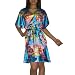 SILK COUTURE Womens Silk Long Free Flowing Blouse Top / Casual Dress (Size: M-L)