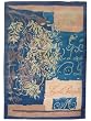 Collage in Blue and Gold - 100% wool area art rug