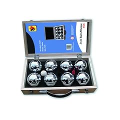 Boules Set mit 8 Kugeln (74 mm), 720g im Holzkoffer