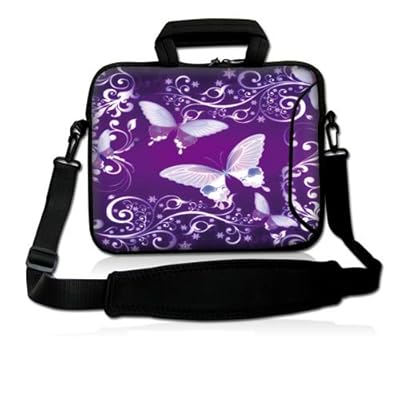 17.3" Laptop Sleeve with Extra Side Pocket , Soft Carrying Handle & Removable Shoulder Strap / Notebook Bag Case for Apple Macbook Air Pro Acer Asus Dell HP Sony 17" 16" 16.4" and More