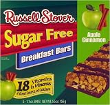 Russell Stover Sugar Free Apple Cinnamon Cereal Bars (5 Per Box)
