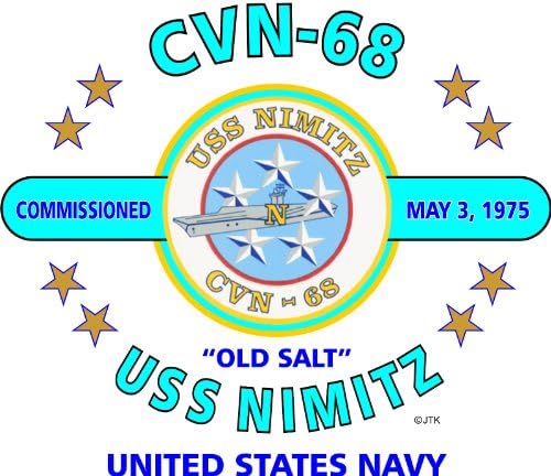 USS NIMITZ (CVN-68) "OLD SALT" UNITED STATES NAVY CARRIER U.S. MILITARY LAMINATED PRINT ON 18" X 24" QUARTER INCH POSTER BOARD
