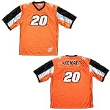 Mens NASCAR #20 Marlin Stewart Orange Racing Jersey