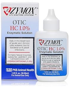 2 Pack Zymox Otic With 1.0% Hydrocortisone 1.25 Oz Bottle